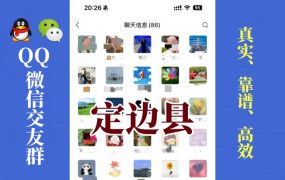 定边县-单身男女交友群①