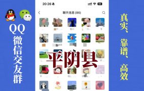 平阴县-单身男女交友群①