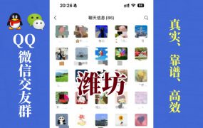 潍坊-单身男女交友群①