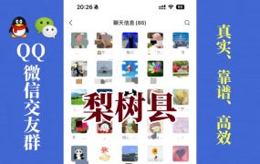 梨树县-单身男女交友群①