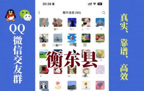 衡东县-单身男女交友群①