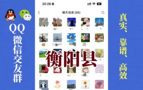 衡阳县-单身男女交友群①