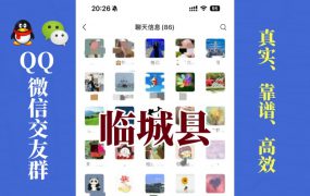 临城县-单身男女交友群①