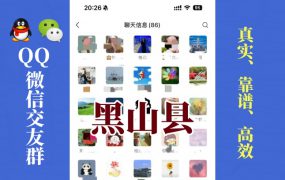 黑山县-单身男女交友群①