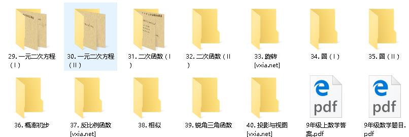 初三数学基础知识视频教程