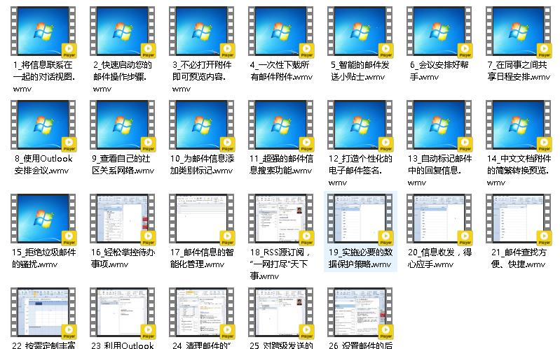 二级MSOFFIC知识点:outlook2010视频教程