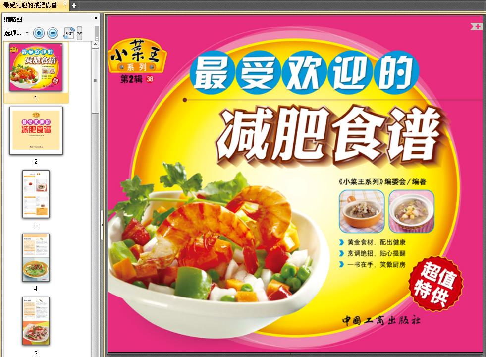 最受光迎的减肥食谱pdf电子书